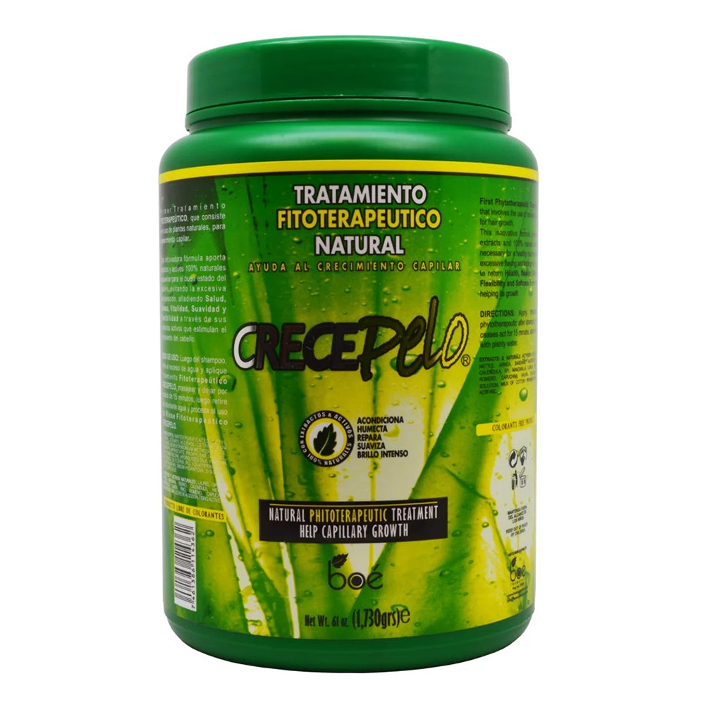Boe Crece Pelo Phytotherapeutic Natural Treatment for Hair Growth Strengthening Stimulating 61Oz (1730g)